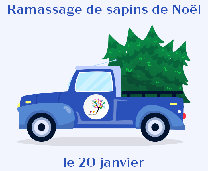 Ramassage de sapins de Noël