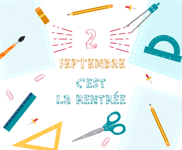 2 septembre - c'est la rentrée des classes